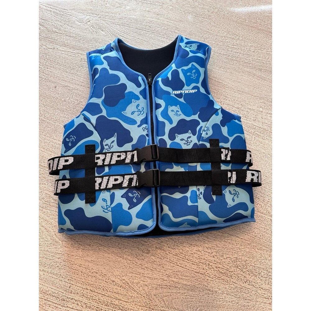Ripndip biue camo Life Jacket xl river float exclusive